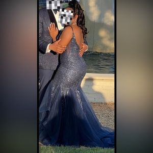 CLARISSE, Size 10, Navy Blue Prom dress
